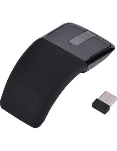 Ratón Táctil Plegable USB 2.4GHz Yunseity Ergonómico Negro