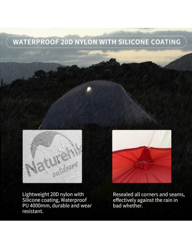 Carpa Ultraligera Naturehike Cloud-Up 1 Persona Impermeable