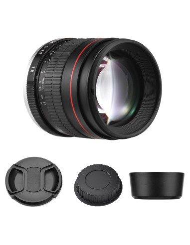 Lente de cámara 85mm F1.8 Camnoon para Canon EOS