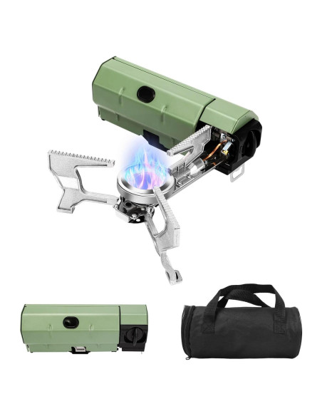 Estufa de Camping Portátil Hisencn 2600W Plegable y Compacta Estufa de Camping Portátil Hisencn 2600W Plegable y Compacta