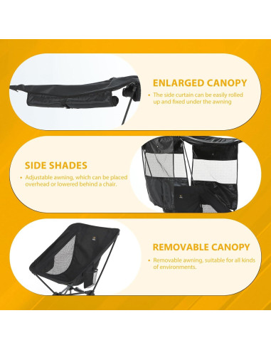Silla de Camping Nice C con Dosel Desmontable 1.97 kg