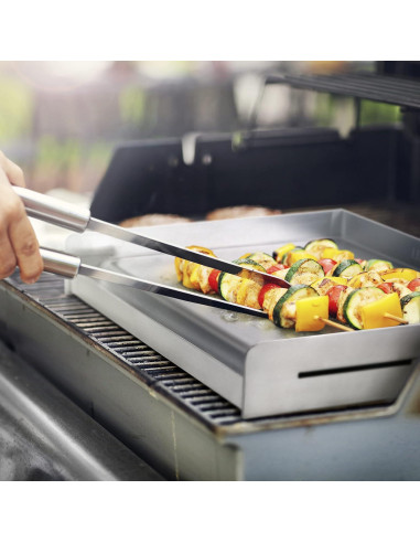Parrilla Universal Little Griddle Sizzle-Q SQ-180 Acero Inoxidable 45.72x33.02cm