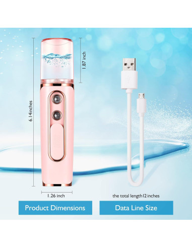 Vaporizador Facial Nano Mister Annhua Beauty 30ml Recargable USB