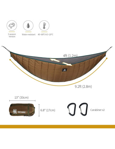 Tienda de Camping Caliente OneTigris TEGIMEN + Colcha 4 Estaciones