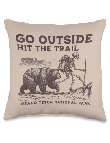 Almohada para exteriores 16x16 Hike Grand Teton National Park
