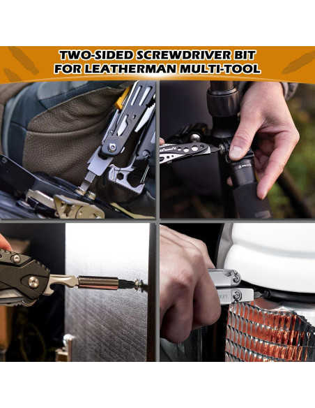 Paquete de 6 Puntas de Destornillador Leatherman - Phillips y Plana Paquete de 6 Puntas de Destornillador Leatherman - Phillips y Plana