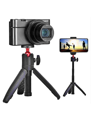 Trípode Mini Selfie Extensible DADE FAC 15-27 cm Negro/Rojo