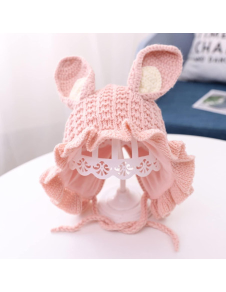 Gorro de Punto para Bebé SOIMISS 2 Pack Rosa 6-36 Meses Gorro de Punto para Bebé SOIMISS 2 Pack Rosa 6-36 Meses