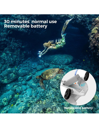 Scooter Submarino Sublue Mix 30 Minutos 40m Impermeable