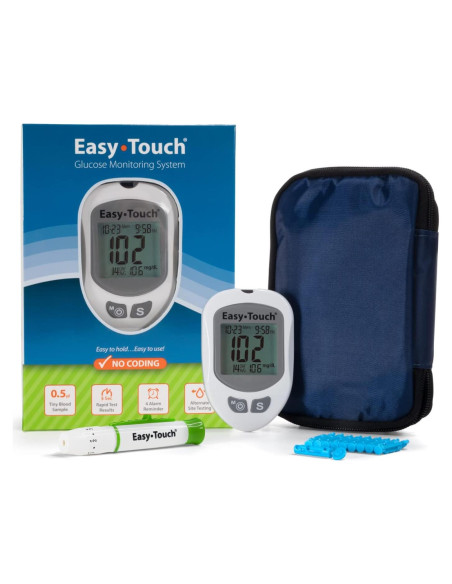 Kit de Monitoreo de Glucosa EasyTouch con Medidor y Lancetas Kit de Monitoreo de Glucosa EasyTouch con Medidor y Lancetas