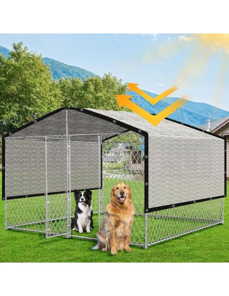 Tela de Sombra Aluminio BXAEYIPOR 3.05x3.05m 80% UV Plata Tela de Sombra Aluminio BXAEYIPOR 3.05x3.05m 80% UV Plata