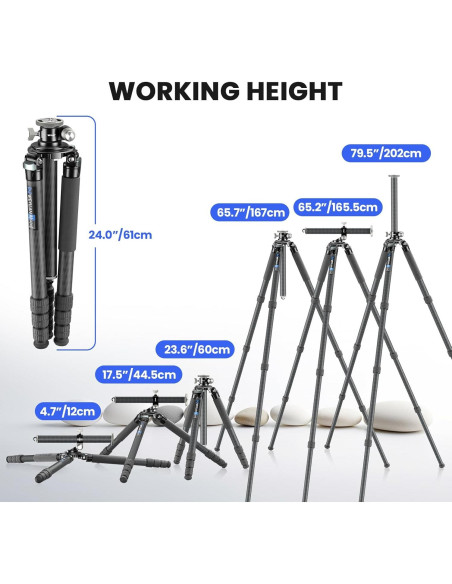 Trípode Horizontal WEYLLAN LX9 de Fibra de Carbono 40kg Trípode Horizontal WEYLLAN LX9 de Fibra de Carbono 40kg