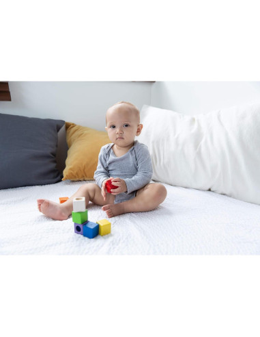 Bloques de Actividad Sensorial PlanToys - Set de 9 Piezas para Niños