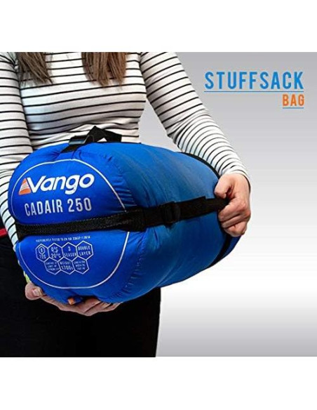 Saco de Dormir Vango Cadair 250 Momia Atlántico 1.8kg Saco de Dormir Vango Cadair 250 Momia Atlántico 1.8kg