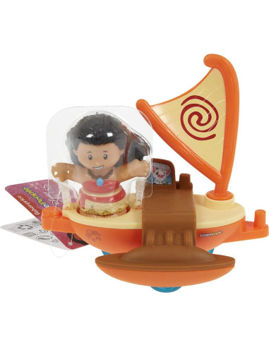 Flotador de Princesa Disney Moana en Barco Little People