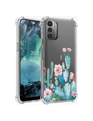 Funda protectora TPU para Nokia G21/G11 - Diseño Floral Cactus