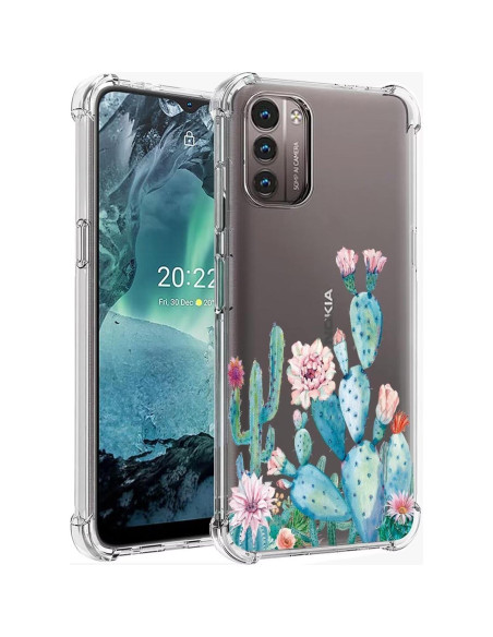 Funda protectora TPU para Nokia G21/G11 - Diseño Floral Cactus Funda protectora TPU para Nokia G21/G11 - Diseño Floral Cactus