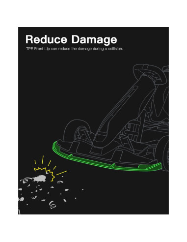 Protección Frontal STIO para GoKart Pro - TPE Duradero