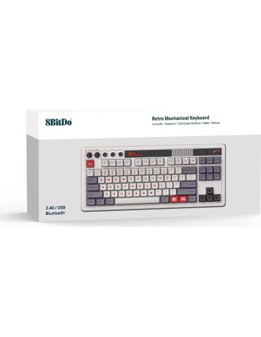 Teclado Mecánico 8Bitdo Edición N 87 Teclas Bluetooth USB-C