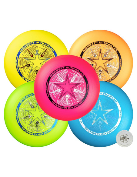 Discraft Ultrastar Neón 5-Pack Discos Ultimate 5 Colores Discraft Ultrastar Neón 5-Pack Discos Ultimate 5 Colores
