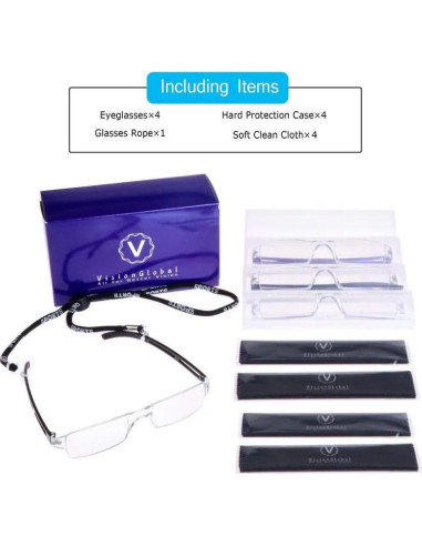 Gafas de Lectura LifeArt +2.50 Luz Azul Rectangulares