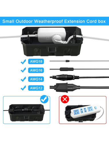 Caja Eléctrica Impermeable BFYTN 13.97x8.89x0.1cm para Exteriores