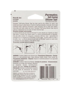 Cinta Silicona Auto-Fusionante Permatex 82112 3,05m 2