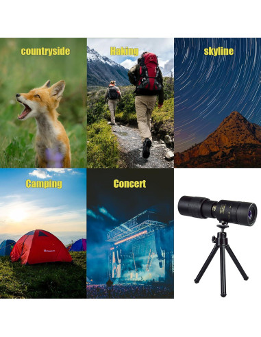 Monocular 30x40 Ghiguo Compacto con Trípode para Smartphone