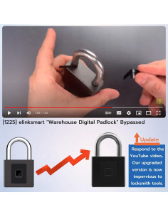 Candado Biométrico eLinkSmart YL-P9bf Sin Llave 1CM 2