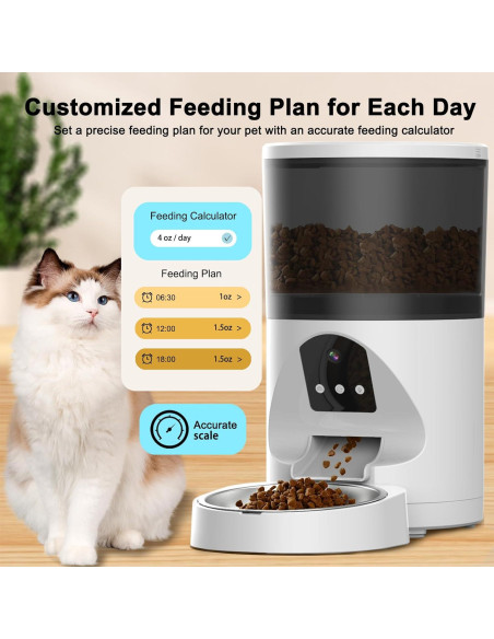 Comedero Automático para Gatos Combess con Cámara 2K HD Comedero Automático para Gatos Combess con Cámara 2K HD