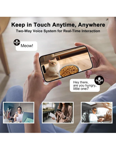 Comedero Automático para Gatos Combess con Cámara 2K HD