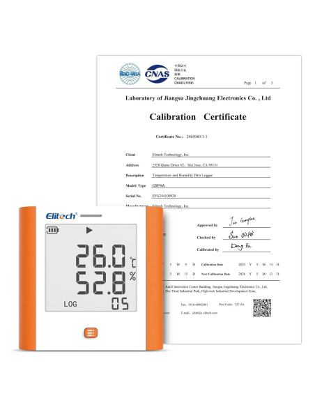 Registrador de Datos Elitech GSP-8 Temperatura y Humedad Registrador de Datos Elitech GSP-8 Temperatura y Humedad