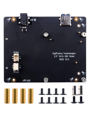 Placa de Expansión SATA GeeekPi X825 V2.0 para Raspberry Pi 4B