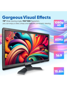 Monitor JaiHo 15.6" Full HD 1920x1080 60Hz VESA HDMI 2