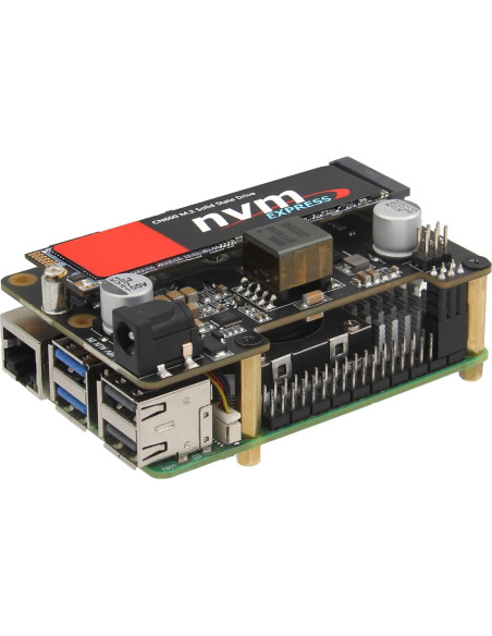 Geekworm X1012 PCIe a M.2 HAT NVMe SSD para Raspberry Pi 5 Geekworm X1012 PCIe a M.2 HAT NVMe SSD para Raspberry Pi 5