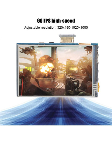 Pantalla LCD 3.5" Vbestlife 1080P IPS para Raspberry Pi