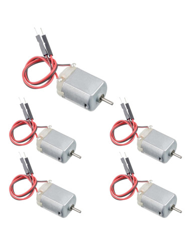 10 Motores DC 1-6V Miniatura con Cable para Proyectos de Robótica