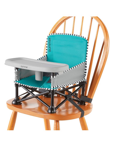 Silla Aumentadora Portátil Bright Starts Pop 'N Sit Aqua