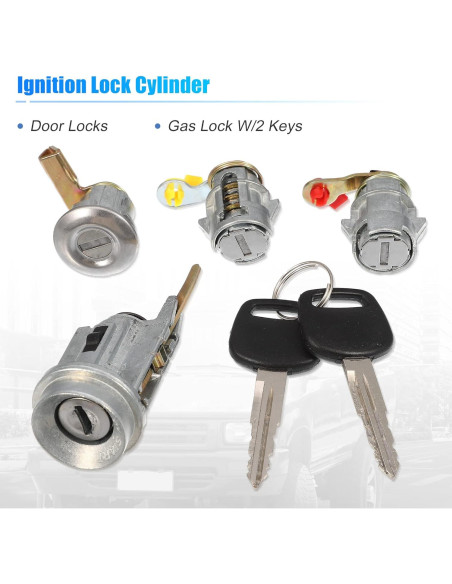 Cilindro de Bloqueo de Puerta X AUTOHAUX para Toyota Pickup Cilindro de Bloqueo de Puerta X AUTOHAUX para Toyota Pickup