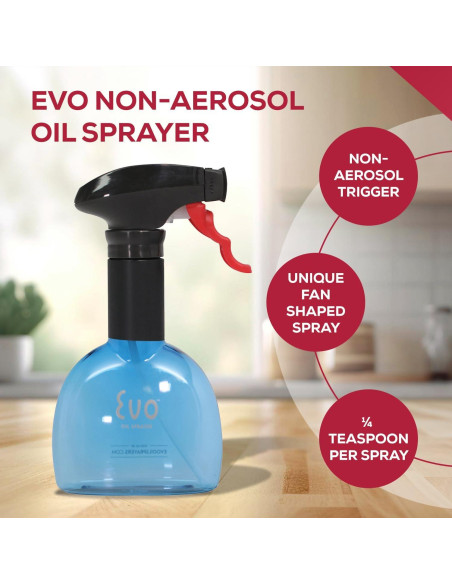 Evo Aceitera Mini Azul Set de 2, 236.6 ml, No Aerosol Evo Aceitera Mini Azul Set de 2, 236.6 ml, No Aerosol