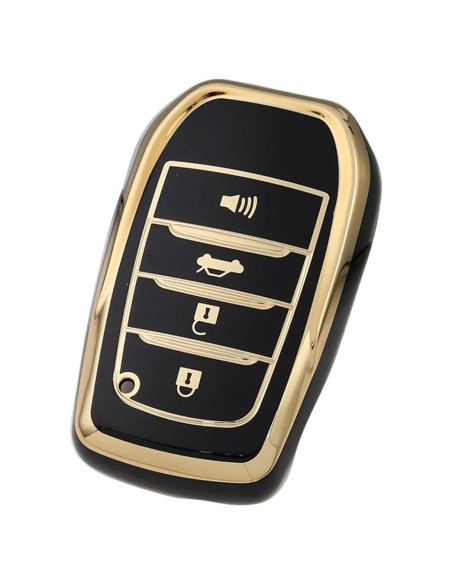Cubierta de llavero Toyota Tautrophen FT403-JB-1 dorado y negro Cubierta de llavero Toyota Tautrophen FT403-JB-1 dorado y negro