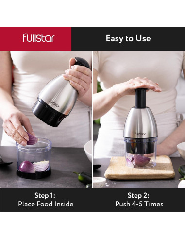 Picador de Verduras Manual Fullstar TF828C-1 - Acero Inoxidable