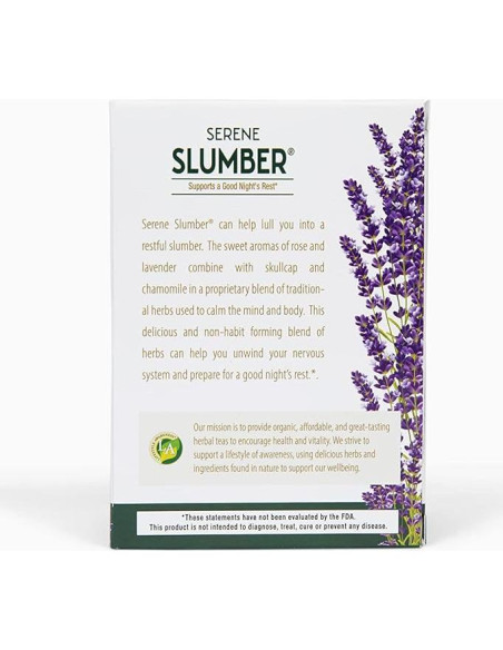 Té de Sueño Sereno Tés de Conciencia 20 Bolsitas Orgánico Té de Sueño Sereno Tés de Conciencia 20 Bolsitas Orgánico