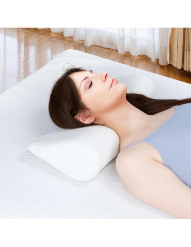 Almohadas Cervicales COOLBEBE 2PCS Espuma de Memoria Alivio Dolor