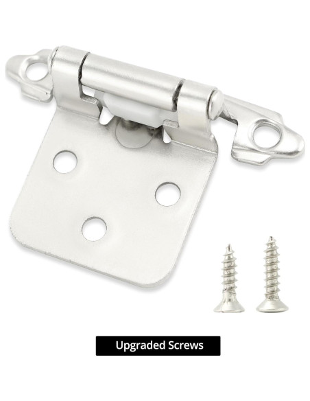 Bisagras de Gabinete QWORK 50 pcs Acero Inoxidable Cepillado Bisagras de Gabinete QWORK 50 pcs Acero Inoxidable Cepillado