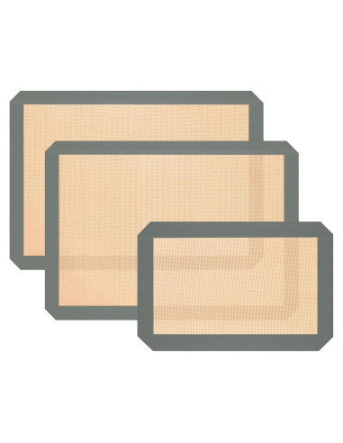 Alfombrillas de Silicona para Hornear Koolstuffs - 3 Piezas Antiadherentes