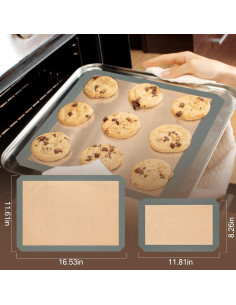 Alfombrillas de Silicona para Hornear Koolstuffs - 3 Piezas Antiadherentes 2