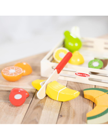 Juego de Frutas para Cortar Melissa & Doug - 17 Piezas de Madera