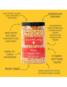 Granos de Maíz Clásicos Franklin 793.8g para Palomitas 2
