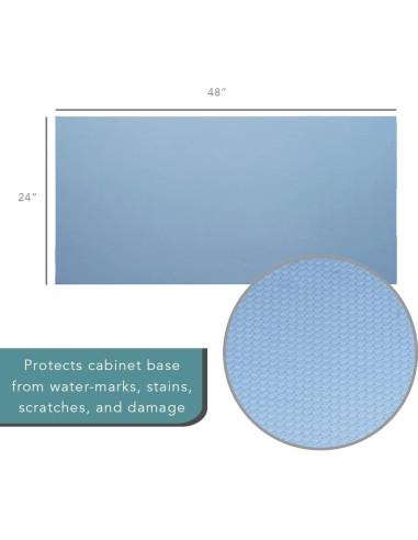 Tapete Impermeable Con-Tact 61x122 cm para Fregadero Azul
